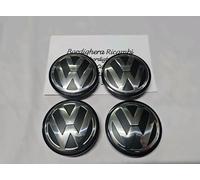 4x Coprimozzi Coppe Borchie ORIGINALI VW Golf Passat Tiguan beetle 3B7601171
