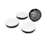 4x Coprimozzo 56 o 60 mm diametro plastica ABS alluminio per cerchioni Copricerchi universali auto accessori (Chrome, 60mm Ø)