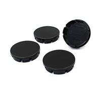 4x Coprimozzo 56 o 60 mm diametro plastica ABS alluminio per cerchioni Copricerchi universali auto accessori (Nero, 60mm Ø)