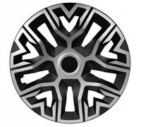 4x Coprimozzo Cerchioni 15'' NRM The Best Bicolor Argento-Nero