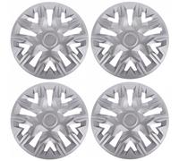 NRM Copricerchi The Best Silver 16 pollici per cerchioni in acciaio Set da 4 pezzi Argento