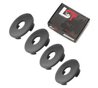 4x Coprimozzo Copricerchio Mozzi Copertura Nera Ø 55mm per Volvo