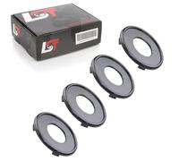 4x Coprimozzo Copricerchio Mozzi Copertura Nera Ø 70mm per Honda