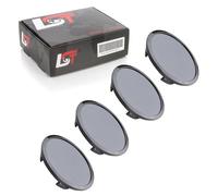4X Coprimozzo Coprimozzo Neri Ø 68,5Mm Per Audi A1 A2 A3 A5 A7 A8