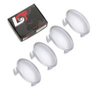 4X Coprimozzo Coprivalvola Nabe Copertura Argento Metallico Ø 75Mm Per SKODA
