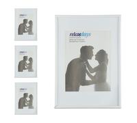 4x cornici portafoto porta fotografie 20x30 cm foto elemento decorativo bianco