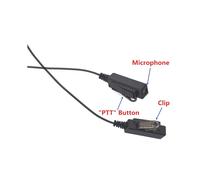 4X Covert Acoustic Tube Security Bodyguard Auricolare Auricolare PTT Mic Compatibile per CP040 DP1400 GP68 GP88