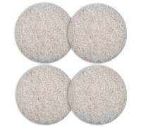 4x Cuscino in feltro - Cuscino per sedia Rotondo 31,5 x 2,5 cm