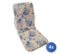 4x Cuscino poltrona Olibò Azzurro Per Complementi D'arredo e Accessori Per La