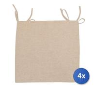 4x Cuscino seduta Olibò Naturale Per Complementi D'arredo e Accessori Per La