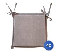 4x Cuscino seduta Olibò Perla Per Complementi D'arredo e Accessori Per La Casa