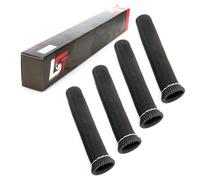 4x Custodia Fibra Protezione Calore Steckerschutz Candela Nero per Chevrolet