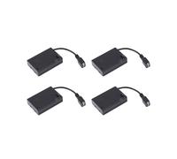 4X Custodia per Batterie 3XAA con Coperchio e Interruttore Collegato al Connettore USB Femmina Portabatterie con Presa USB Femmina