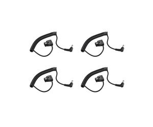 4X D-Tap A Spirale 1M / 3.28Ft Maschio A 2 Pin Maschio A Cc 5,5 X 2,1 mm Cavo Prolunga Prolunga Linea Elastica per Anton V-Mount Batteria Alimentatore