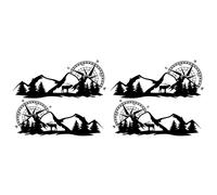 4X Decalcomania Adesiva per il Corpo Navigazione con Bussola Grande con Cer1422