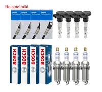 4x Delphi Bobina + 4x Bosch Candela Doppio Platino per Mazda 6 Hatchback Gg