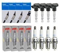4x Delphi Bobina + 4x Iridio Laser Candela NGK per Suzuki Swift IV Fz NZ