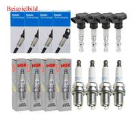 4x Delphi Bobina Accensione + 4x Iridio Laser Candela NGK per Mazda 3 Bl 2.0 MZR