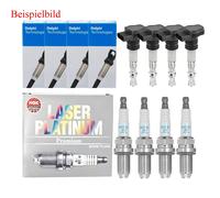 4x Delphi Bobina NGK Candela Laser Platinum per Nissan Qashqai + 4x 2 I J10