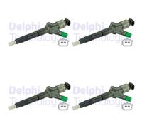 4X DELPHI Iniettore Per Nissan NP300 Navara D40 2.5 dCi 4WD