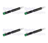 4x DELPHI Iniettore per Renault Ca J5_1.5 DCI 90 Mercedes-Benz Citan