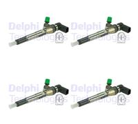 4X DELPHI Iniettore Per Renault Megane III Grandtour KZ0/1 1.5 dCi Dacia