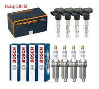 4x Denckermann Bobina + 4x Bosch Candela Doppio Platino per VW Golf VII 5G1
