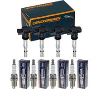 4x Denckermann Bobina Accensione + Beru Candela per Hyundai i30 Fd 1.4 Kia Cee '
