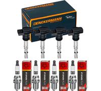 4x Denckermann Bobina Accensione + Candela Champion Spark per Mazda Premacy CP