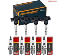 4x Denckermann Bobina Accensione + Champion Candela di per Audi A5 Cabriolet 8F7