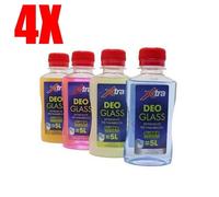 4X DETERGENTE PER PARABREZZA AUTO SUPER CONCENTRATO DEO GLASS DETERGE E PROFUMA