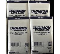 4x Digimon Card Game Store Tournament Kit 2026 Vol. 1 FACTORY SEALED