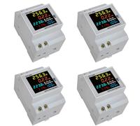 4X Din Rail AC Monitor 6IN1 250-450V 100A Tensione Corrente Fattore Di Pote1636