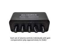 4X Distributore Audio 5CH Mixer Audio Stereo 1 Ingresso 5 Uscite RCA Splitter per Amplificatore di Potenza Audio Attivo