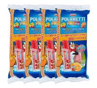 4X Dolfin Polaretti Fruit Maxi Doppia Confezione con 20 Ghiaccioli al gusto di Frutta 840ml [4 Confezioni]