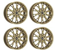 4x Dotz Cerchi Fuji gold 8.0Jx18 ET40 5x112 compatibili con Alfa Romeo Giulietta