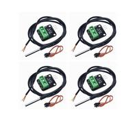 4X DS18B20 Kit Modulo Sensore di Temperatura Impermeabile 100 cm Cavo Sensore Digitale Adattatore Terminale Sonda per