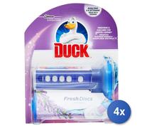 4x Duck Fresh Dischetti Wc Gel Base Lavand Ricarica