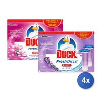 4x Duck Fresh Dischetti Wc Gel Ricariche (1 Pezzo Singolo Misto)