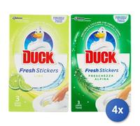 4x Duck Fresh Stickers Wc Gel (1 Pezzo Lime O Alpina)