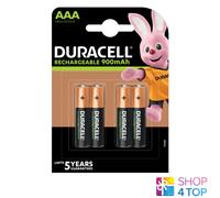 4x Duracell AAA NiMH Ricaricabile 850mAh 1,2V HR03 Micro