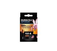 4X Duracell AAA Optimum (1 Blister Da 4 Batterie) 4 Pile (MX2400/MINI STILO/MICRO)