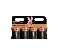 4X Duracell D Plus (1 Blister Da 4 Batterie) 4 Pile (LR20/MN1300 TORCIA/MONO)