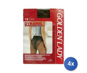 4x Dynamic Collant 15 Den 36B Nero Tg.Iv