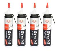 4x ELRING Dirko 471.501 Sigillante HT Stampa Professionale 200ml Nero Per