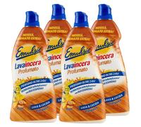 4x Emulsio Lavaincera Profumato Lava e Lucida per Parquet con Oli Essenziali