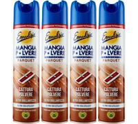 4x Emulsio Mangia Polvere Spray L'antistatico Parquet Cattura Polvere 4x300ml
