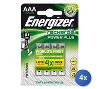 4x Energizer Accu Recharge Power Plus 700 AAA BP4 Batteria ricaricabile Mini AAA