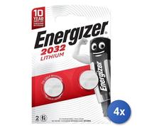 4x Energizer batteria per uso domestico monouso CR2032 Litio