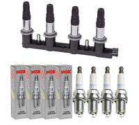 4x Engitech Bobina Accensione + 4x Iridio Laser Candela NGK per Opel Meriva B
